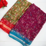 Kalamkari Temple Boarder Sarees -MB958