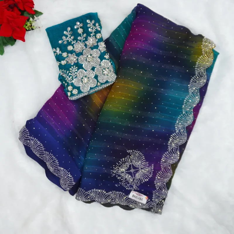 Pure Bridel Party Ware Sarees -MB291(960) - Image 4
