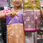 Semi Pochampalli Gadwal Sarees with all over zari-MB213