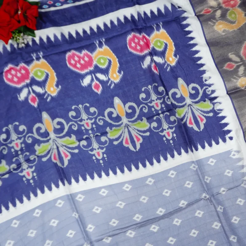 Dola Bandini Handloom Pochampalli Sarees -MB278(017) - Image 3