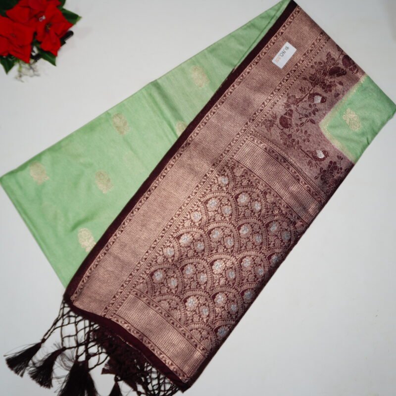 Green Mango Pythani Sarees -MB516(019) - Image 4