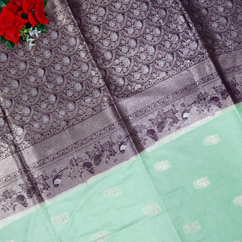 Green Mango Pythani Sarees -MB516(019) - Image 3