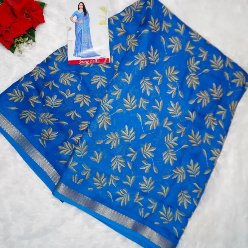 Kalanjali Georgette Small Deasigner Sarees -MB275(025) - Image 4
