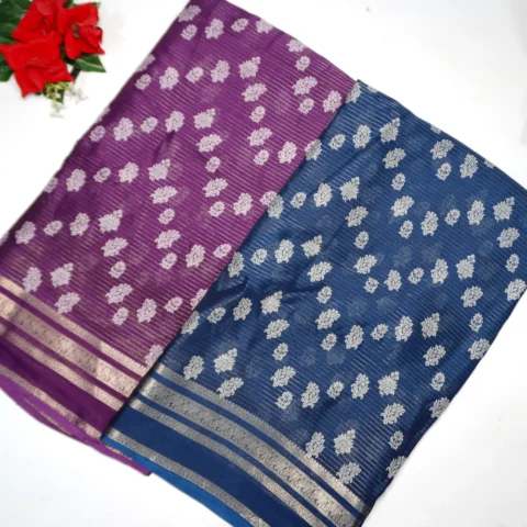 Honey Silk With Small Boarder Sarees -MB273(027)