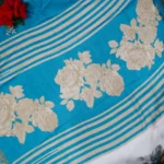 Cream Special Chinon Silk Sarees -MB029 - Image 2