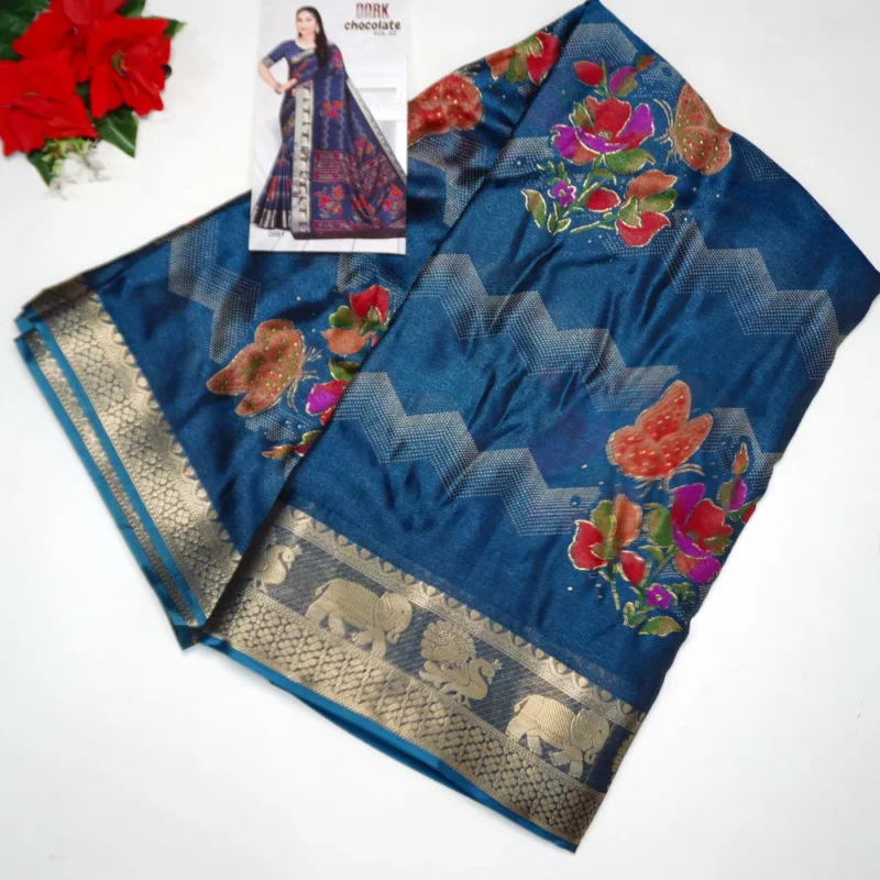 Dark Chocklet Special Sarees-MB270(030) - Image 4
