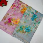 Pure Georgete Pastel Colour Sarees -MB031