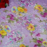 Pure Georgete Pastel Colour Sarees -MB031 - Image 2