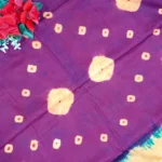 Kolkata Malai Cotton Shibori Sarees -MB032 - Image 3