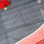 Vasumati Silk With Gap Boarder Sarees -MB041 - Image 3