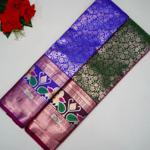 Semi Kanchi Pattu Sarees -MB042