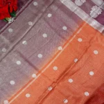 Light Weight Green Mango Vintage Checks Sarees-MB044 - Image 3