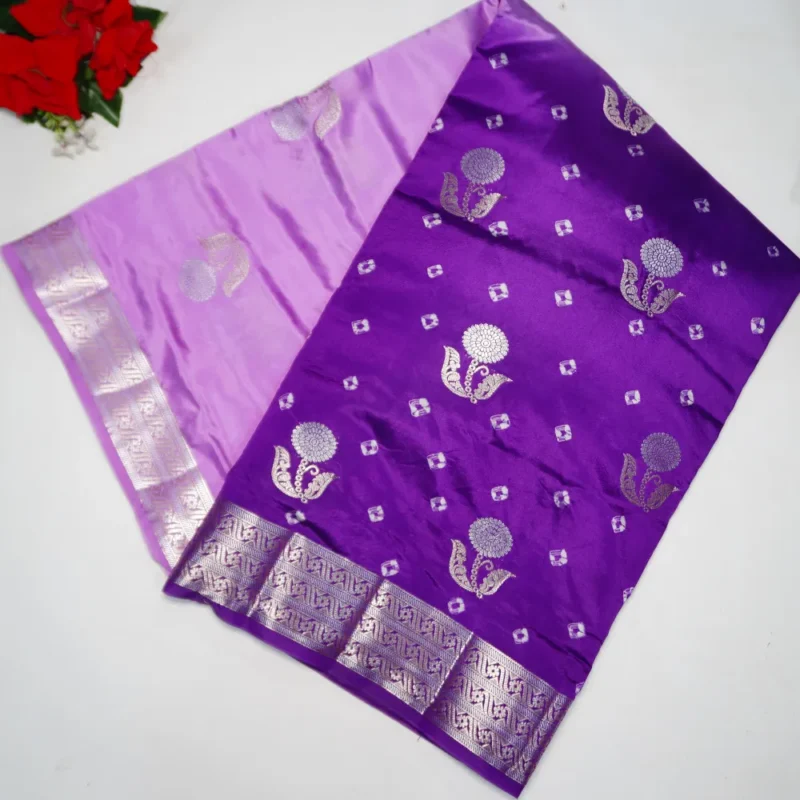 Soft Butter Silk Bandini Sarees -MB511(046) - Image 4