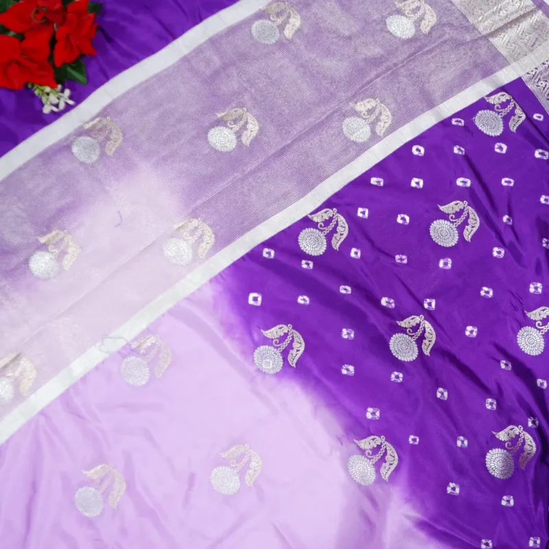 Soft Butter Silk Bandini Sarees -MB511(046) - Image 3
