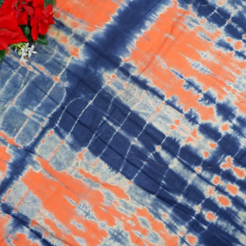 Kolkata Malai Cotton Shibori Sarees -MB048 - Image 3