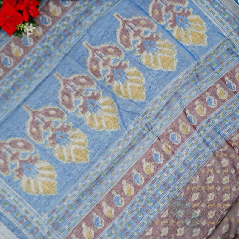 Small Designer Lenin Varli Print Sarees -MB238(054) - Image 3