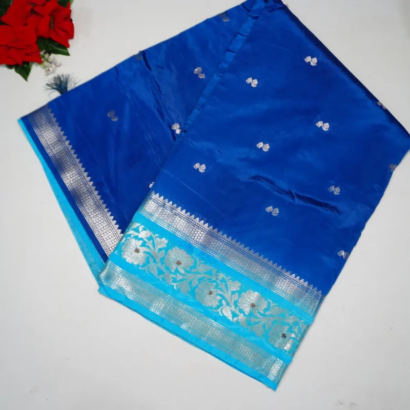 Green Mango Fancy Light Weight Sarees -MB509(064) - Image 4