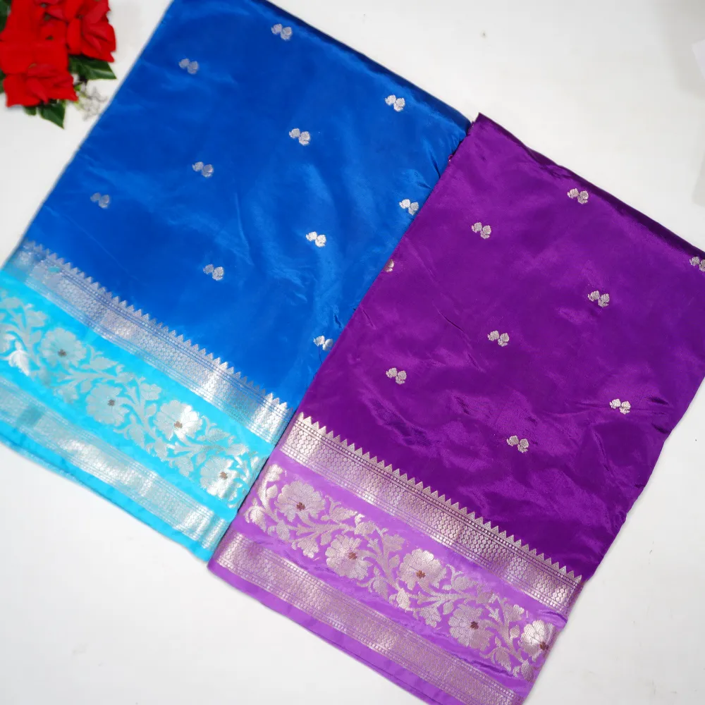 064 (7) Green Mango Fancy Light Weight Sarees -MB064 - Image 1