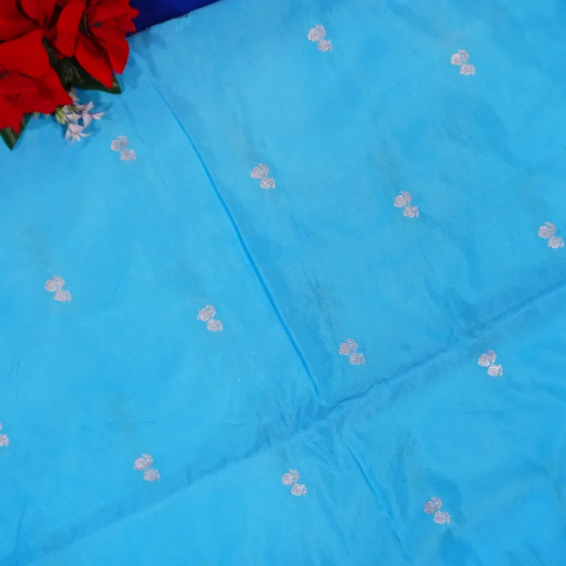 Green Mango Fancy Light Weight Sarees -MB509(064) - Image 2