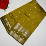 Light Weight Green Mango Sarees-MB069 - Image 4