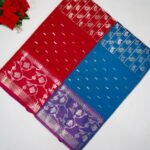 Light Weight Green Mango Sarees-MB070