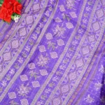 Mangalagiri Check With Kalanjali Silk Georgette Sarees -MB072 - Image 2