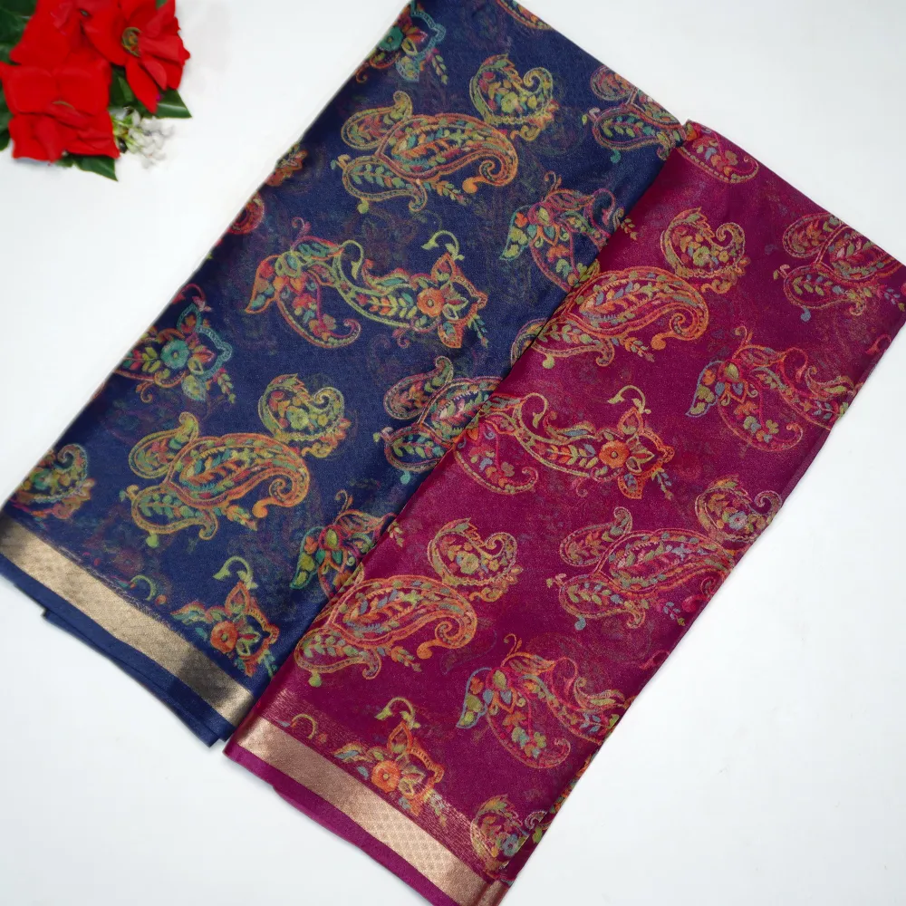 076 (8) Kalanjali Georgette Shyni Sarees -MB076 - Image 1