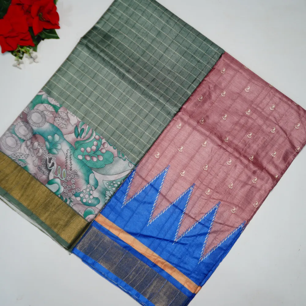 204 (41) Dola Bandini Handloom Pochampalli Sarees-MB204(1-29) - Image 1