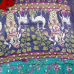 Dola Vintage Small Checks And Kalamkari Sarees-MB081 - Image 3