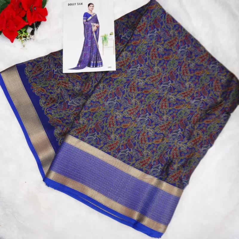 Kashmiri Designer Gap Boarder Sarees -MB228(085) - Image 4