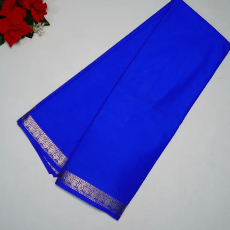 MySoure Silk Small Border Sarees -MB227(086) - Image 4