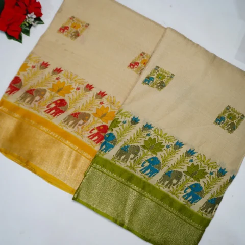 Heavy Dola Crushed Sarees -MB223(092)