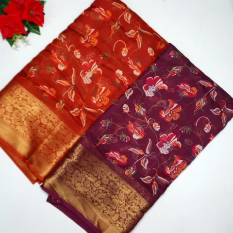 Mirzapur Silk With Kanchi Boarder -MB222(093)
