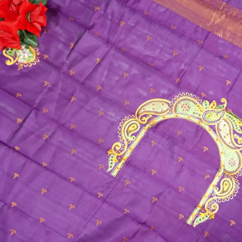 Parvathi Pattu With Work Blouse -MB506(094) - Image 3