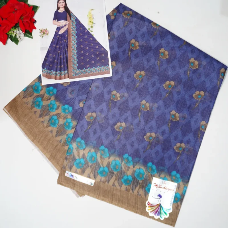 Summer Special Cotton (With out Blouse)-MB101 - Image 3