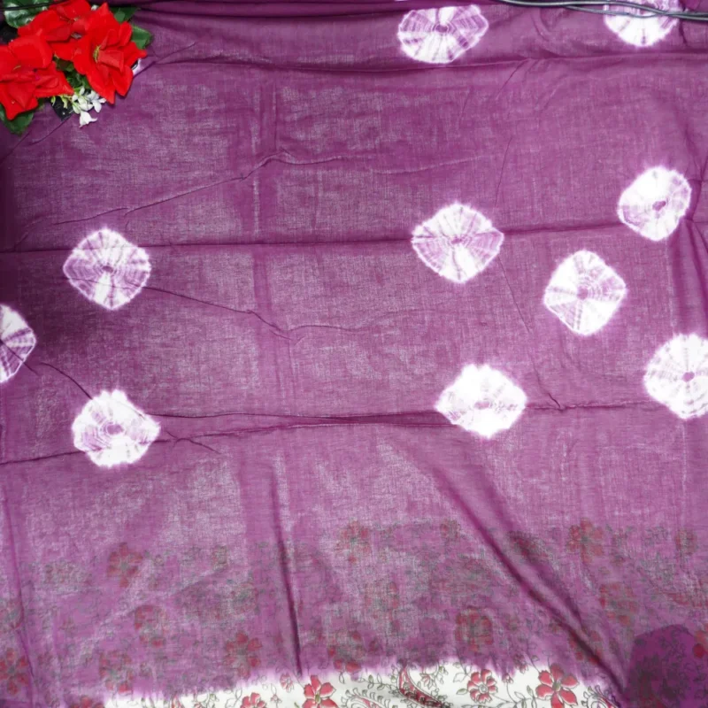 Kolkata Malai Cotton Sarees -MB102 - Image 3