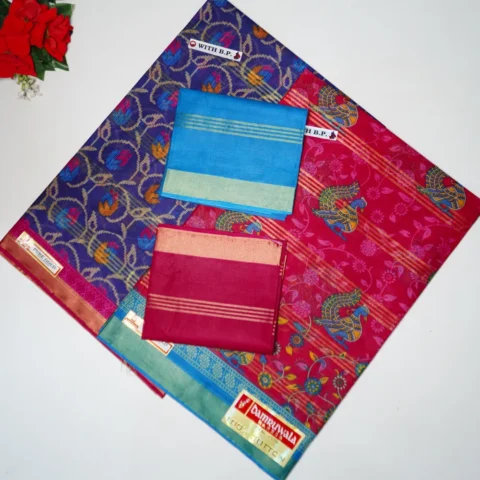 Kalamkari Zarry Cottton Sarees