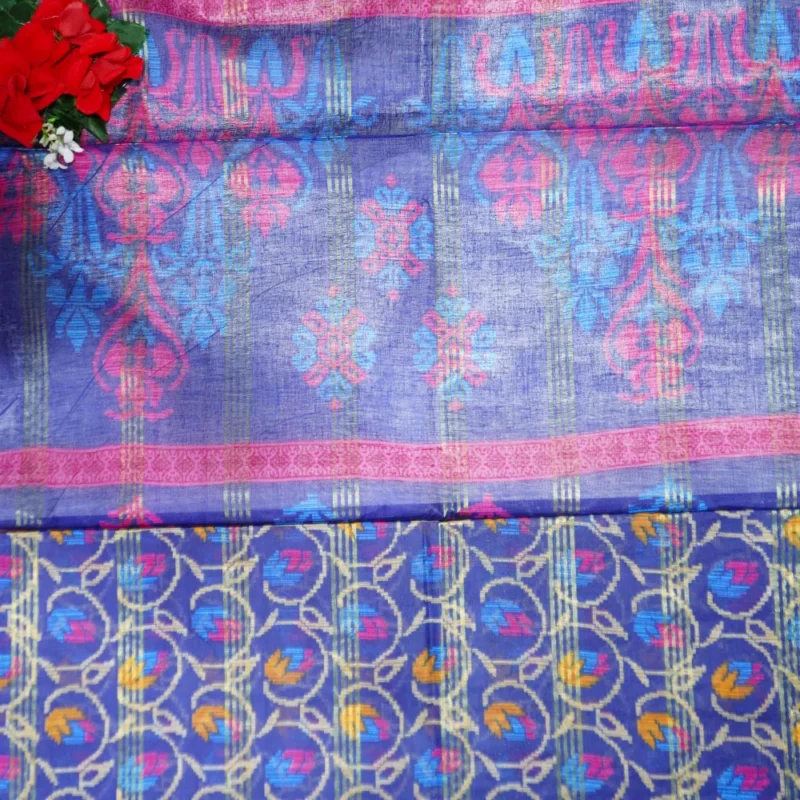 Kalamkari Zarry Cottton Sarees -MB104 - Image 3