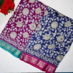 Dola Kalamkari Crushed Sarees -MB200