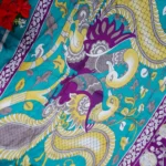 Dola Kalamkari Crushed Sarees -MB200 - Image 3