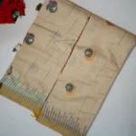 Slub cotton Embroidary Work Sarees -MB206
