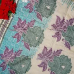 Slub cotton Embroidary Work Sarees -MB206 - Image 2