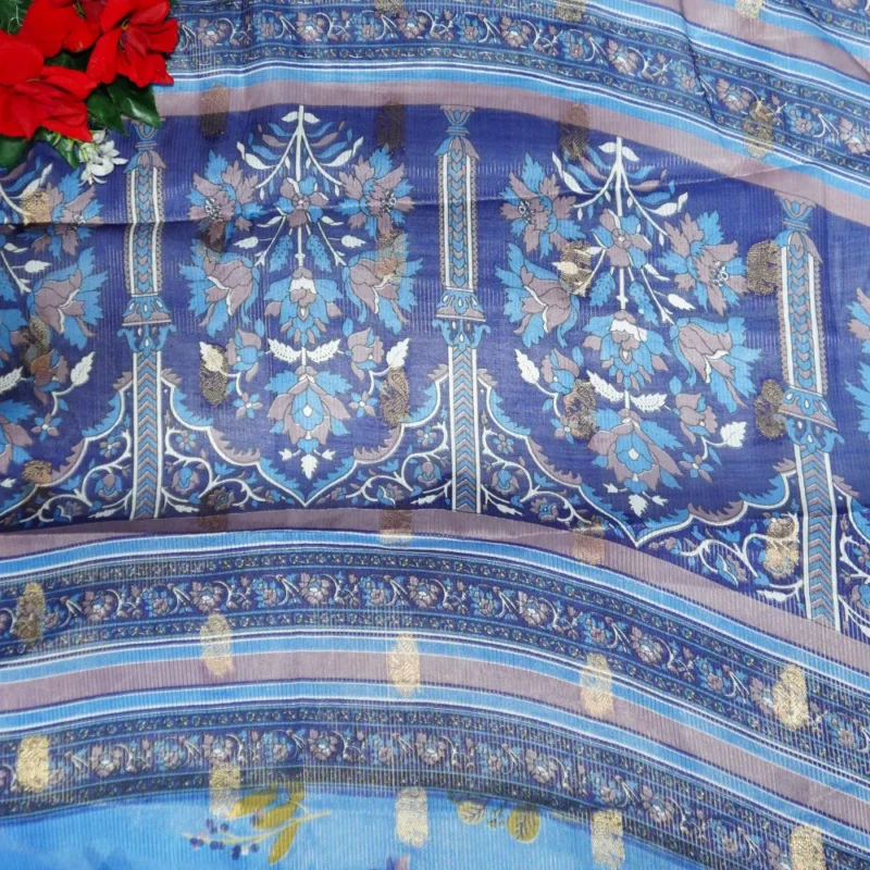 Gadwal Silk Zarry Sarees -MB207 - Image 3