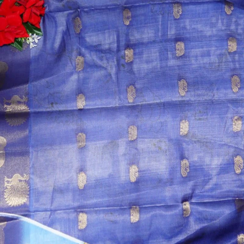 Gadwal Silk Zarry Sarees -MB207 - Image 2
