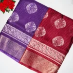 Offer Dola Sarees With Cheeks -MB209