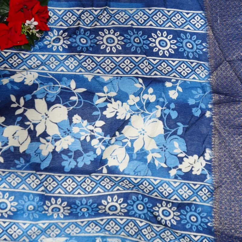 Dola Crushed Kalmkari Offer Sarees -MB213 - Image 4