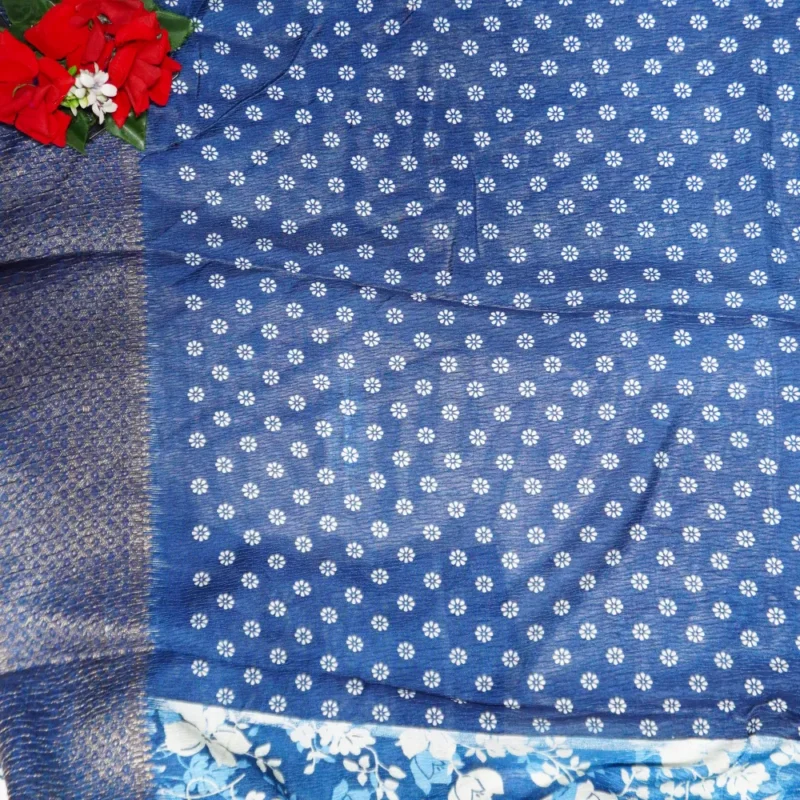 Dola Crushed Kalmkari Offer Sarees -MB213 - Image 3