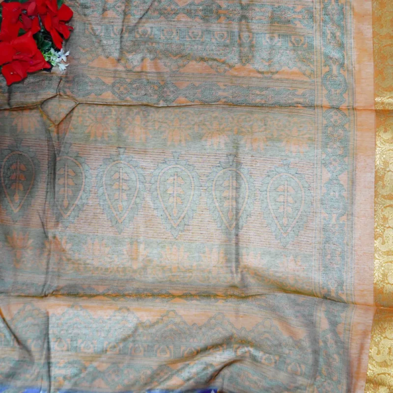 Maheswari Silk Replica Fancy Sarees -MB215 - Image 3