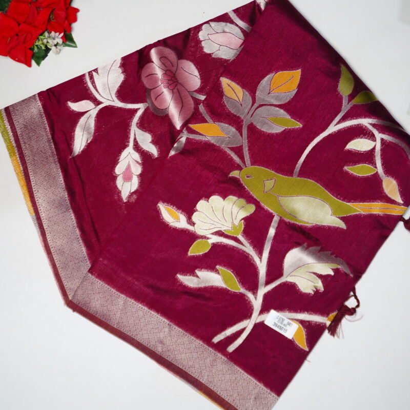 Green Mango Fancy Sarees -MB503 - Image 4