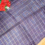 Kasturi Checks Marshmellow Sarees -MB220 - Image 3